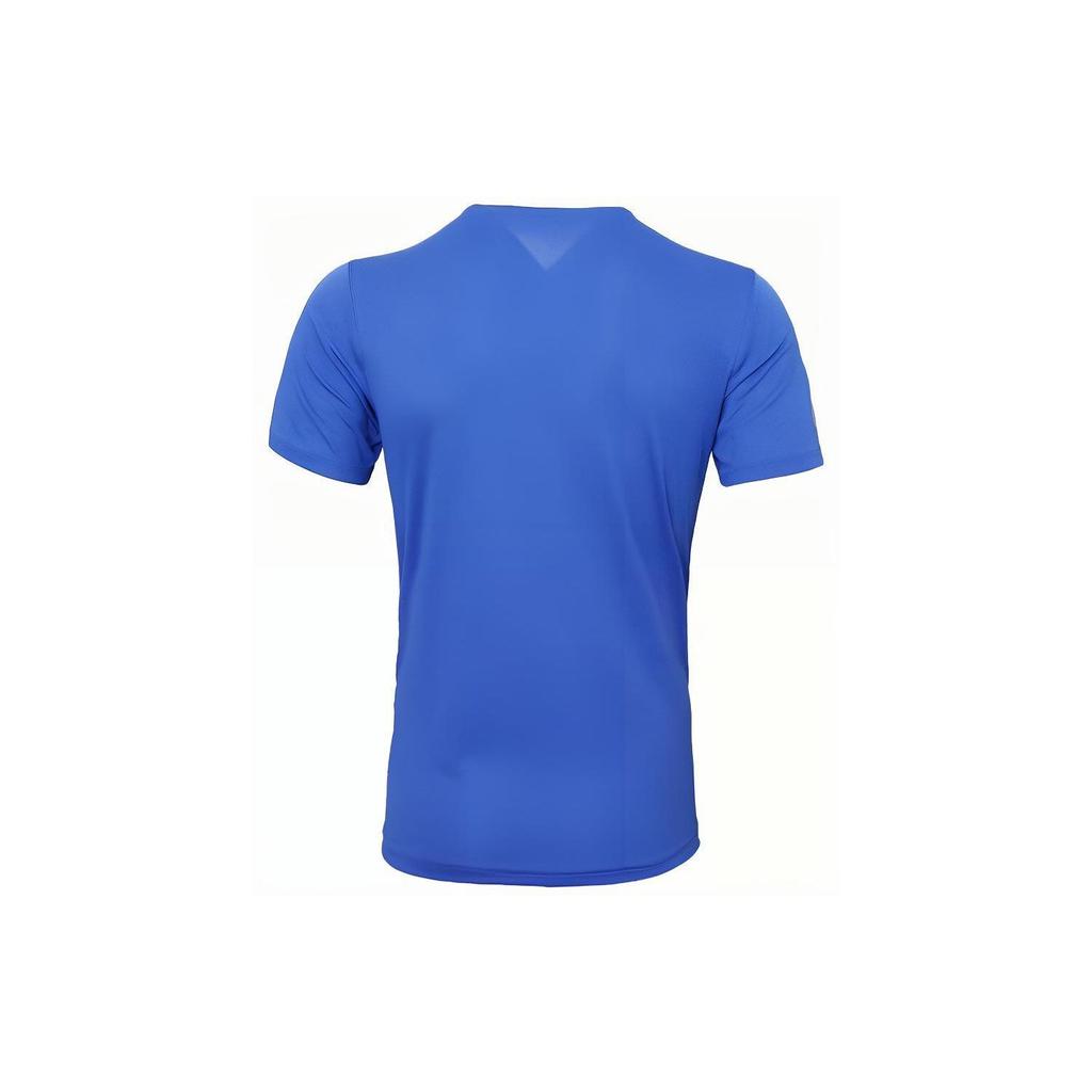 adidas Letter Logo Round Neck Short Sleeve T-Shirt Men Tops College-Blue DM2812