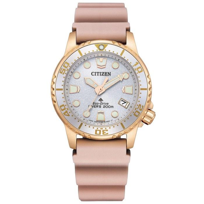 [CITIZEN] ProMaster EO2023-00A Diver s Eco-Drive Watch (200m Waterproof, Pink Gold)