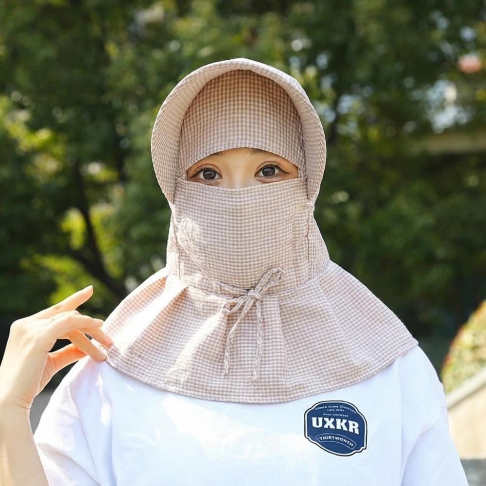

Wide Brim Face Mask Sun Hat UV Protection Fisherman s Hat Fashion Ladies Sun Hat Summer Outdoor