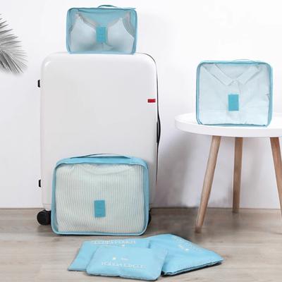 6 Stück Reise-Aufbewahrungsbeutel, Mesh-Fenster, atmungsaktiv, Mehrzweck-Unterwäsche, Schuh-Organisation, große Kapazität, Aufbewahrungstasche