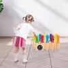 Wood Bowling Set Skittles Toys Advanced Sports Training Equipment Game for Baby Toddlers