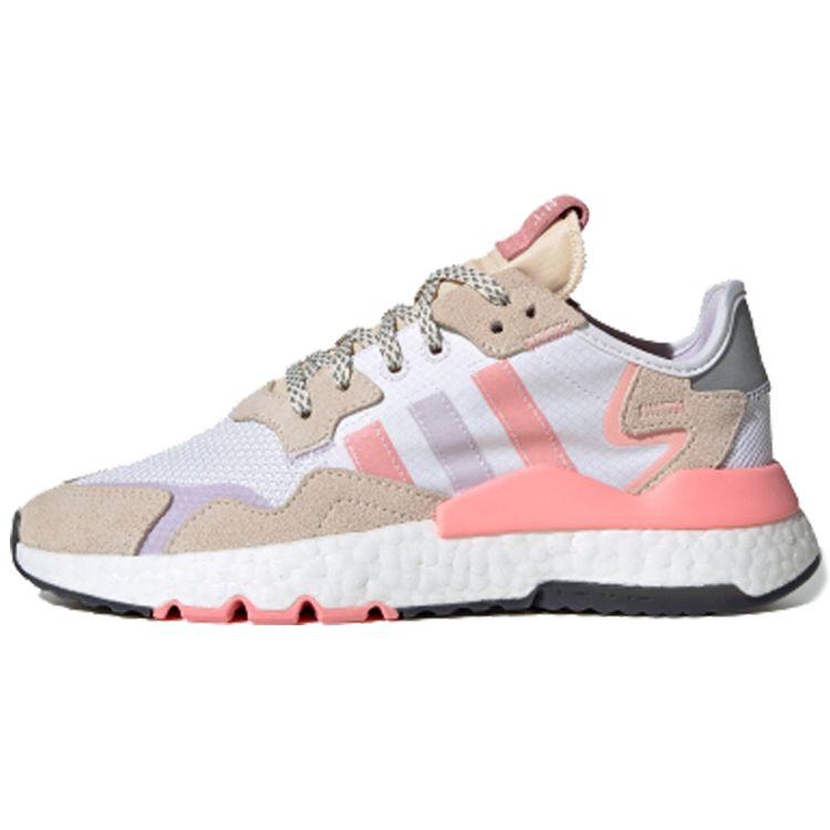 

Adidas Nite Jogger White Glory Pink Женские кроссовки Footwear-White Purple-Tint FX7459