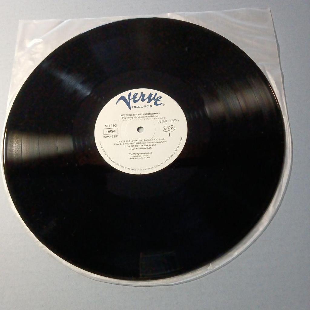 [USED] Wes Montgomery Unreleased Works/Just Walkin' LP Record Sample Not for Sale
