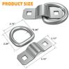 IRENPORU 6pcs 3/8" D-Ring Heavy Duty Truck Tie Down Anchor Steel 6000lb Tie Down