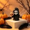 Hochwertige 3D-Drucke 9 Stück Sensenmann-Figuren, Coole Totenkopf-Skelett-Statuen, Gothic Dunkle Halloween Stilvolle Raumdekoration für Schlafzimmer