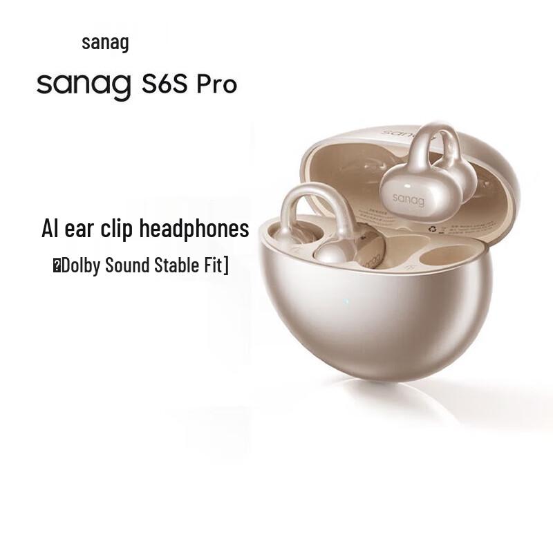 SANAG S6S Pro Open-Ear Ear-Clip Bluetooth Headset