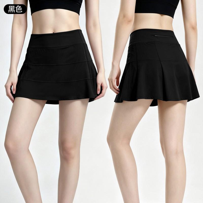 High-Waisted Athletic Skort With Built-in Shorts Tennis Yoga Running Outdoor Sports Women