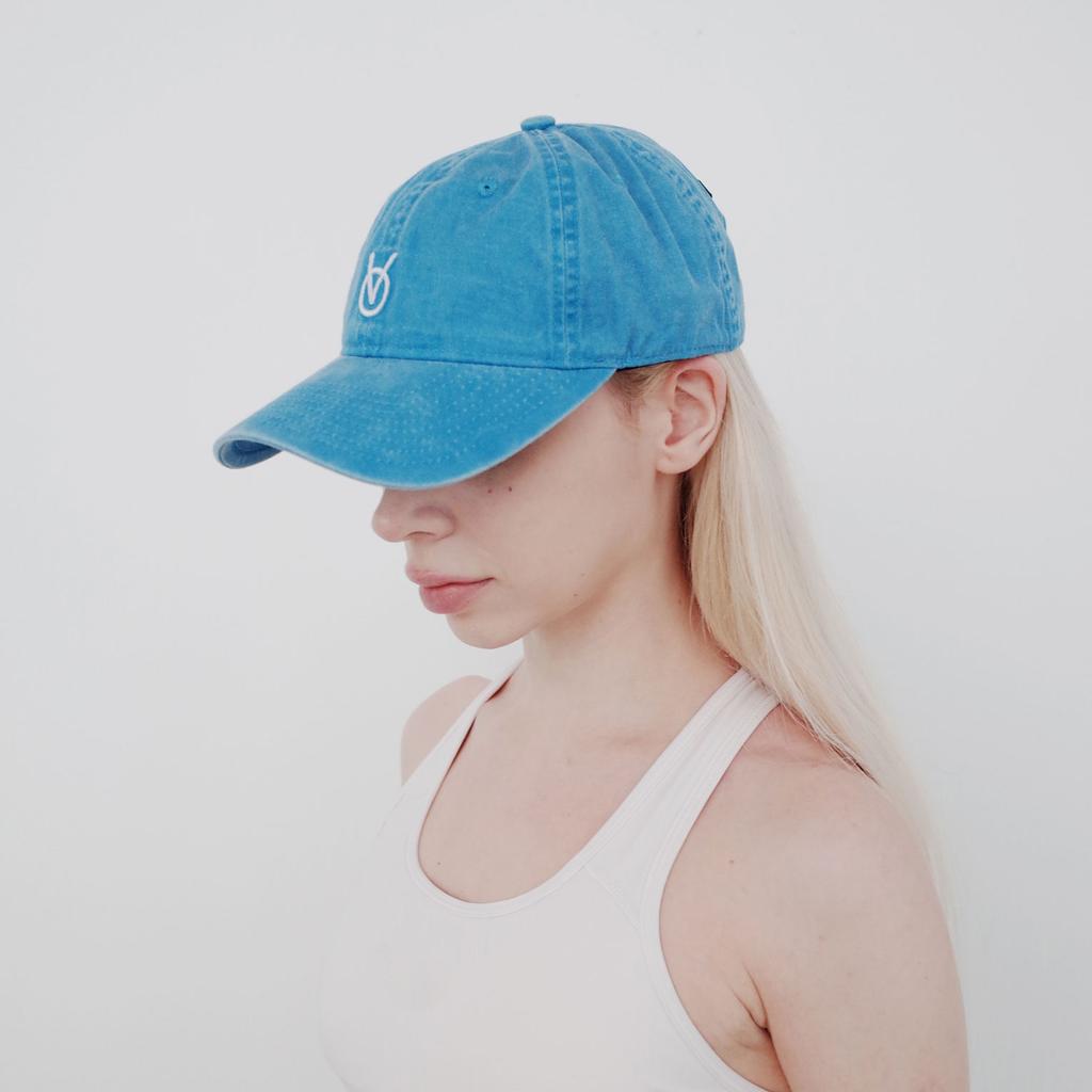 Binseumokeu Washed Topaz Blue Ball Cap [Low Fit]