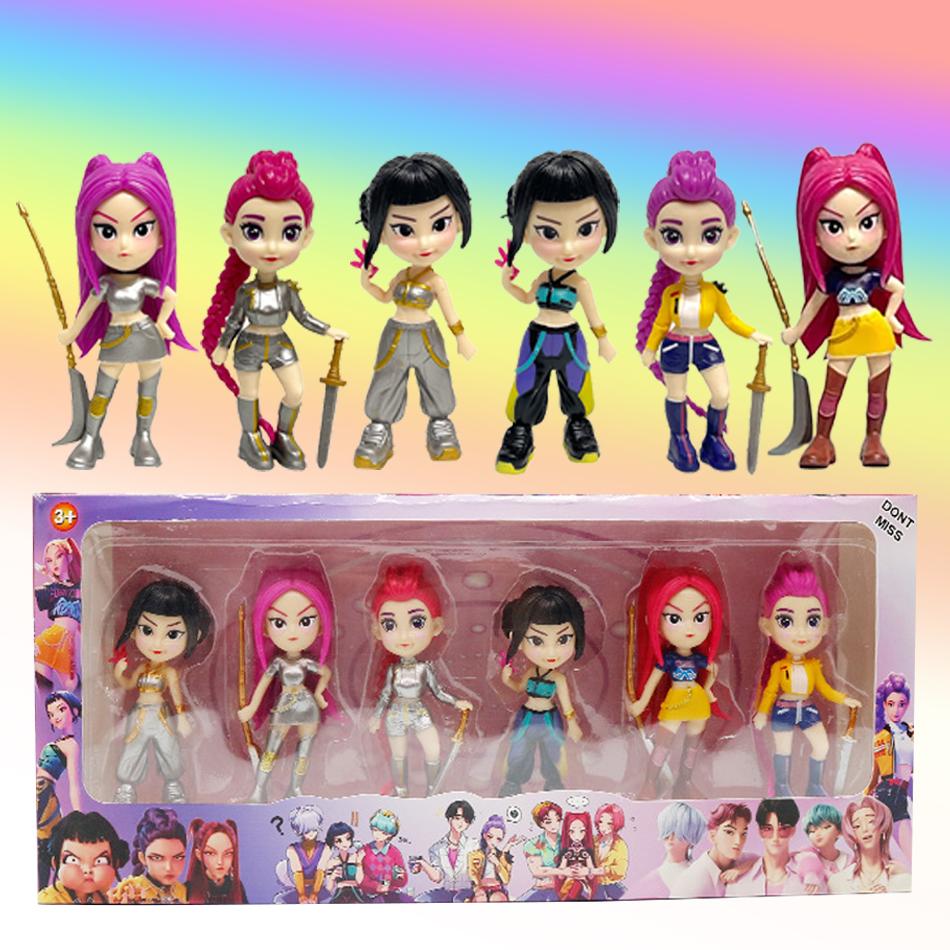 6pc K Action Toy Figures Pop Model Doll Toys For Childdren Demon Colletion Hunter