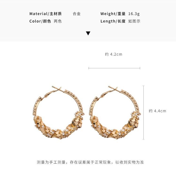 2 Colors New Fashion Jewelry Personalized Wild Trend Temperament Earrings Crystal from Austrian Women and Female