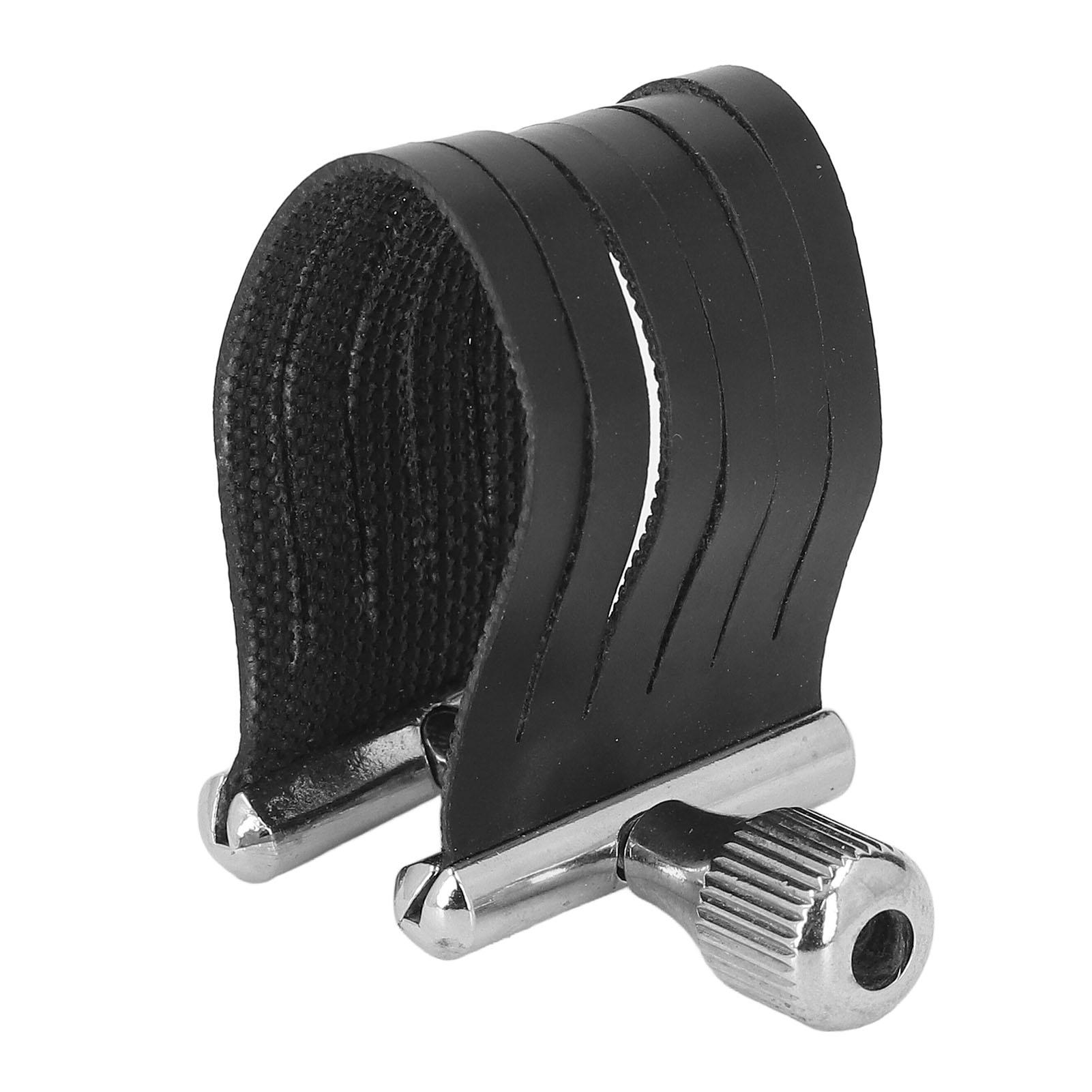 

Alto Saxophone Mouthpiece Ligature PU 6 Strip Adjustable Screw Sax Mouthpiece Fastener for