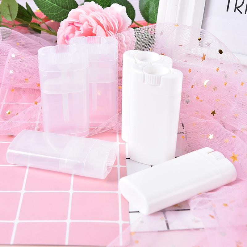 Tuburi de balsam de buze ovale goale din plastic, 10 buc, 20 ml, recipiente pentru ruj, tub pentru buze
