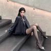 New summer pointed toe rhinestone B buckle black high heels sexy hollow strap stiletto sandals women