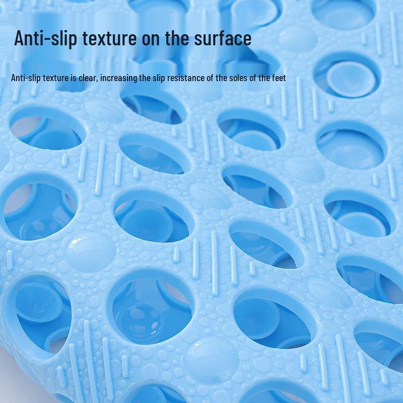 Non-Slip PVC Bathroom Shower Mat - Anti-Fall Toilet and Bath Floor Mat