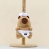 Capybara Cook Plush Pendant Toy Keychain Stuffed Doll Bag Decoration Gift Kids
