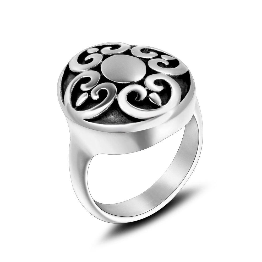 European and American Fashion Classic Pattern Men's and Women's Rings, Retro Pattern Ring Jewelry 2026