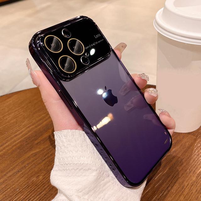 Klare Handyhülle mit Kameraschutz für iPhone 14 Pro Max 14 12 13 Pro Max Transparente stoßfeste Acryl-Stoßstange Harte Rückabdeckung