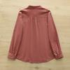 Pure Cotton Corduroy Women's Long Sleeve Shirt - Artistic Casual Style for Spring & Autumn (8372)