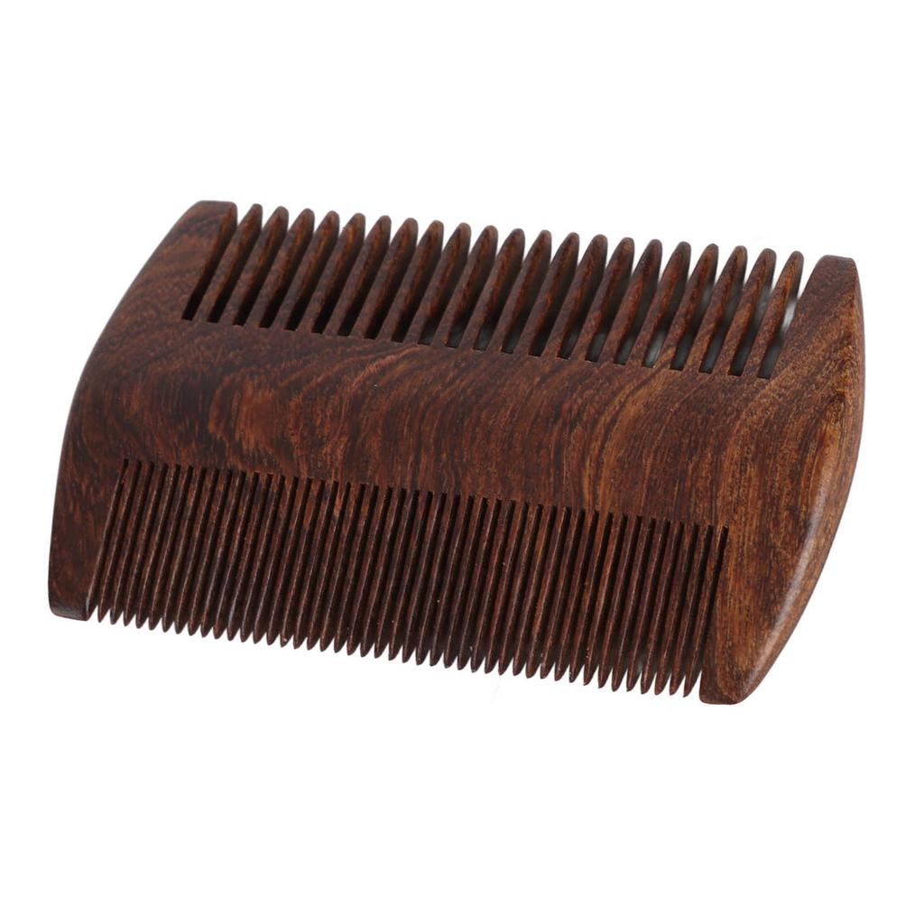 Double Sided Lice Comb Wide Fine Teeth Remove Louse Prevent Static Wooden Beard Mustache Comb