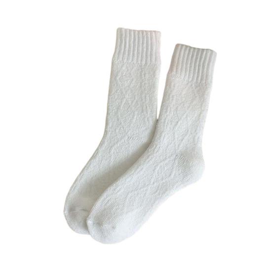 Winter Fleece Lined Crew Socks for Women Cozy Soft Warm Thick Floor Socks Thermal Boot Socks for Cold Weather