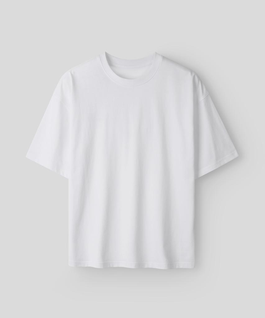 INDUST [Set] Semi-Crop V-Neck Knit + Round Neck T-Shirt