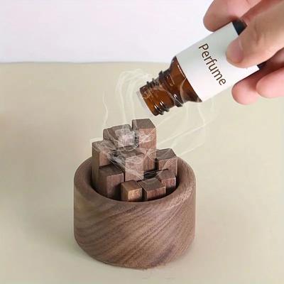 1set Small Expanded Fragrant Wood Diffuser Essential Oil Wood Scent Home Decoration