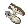 Neuer Stil Mode Luxusschuhe für Damen Klassische Sneaker Damen Leder Retro Low Cut Schnürschuhe Casual Damen Sneaker Übergröße 43