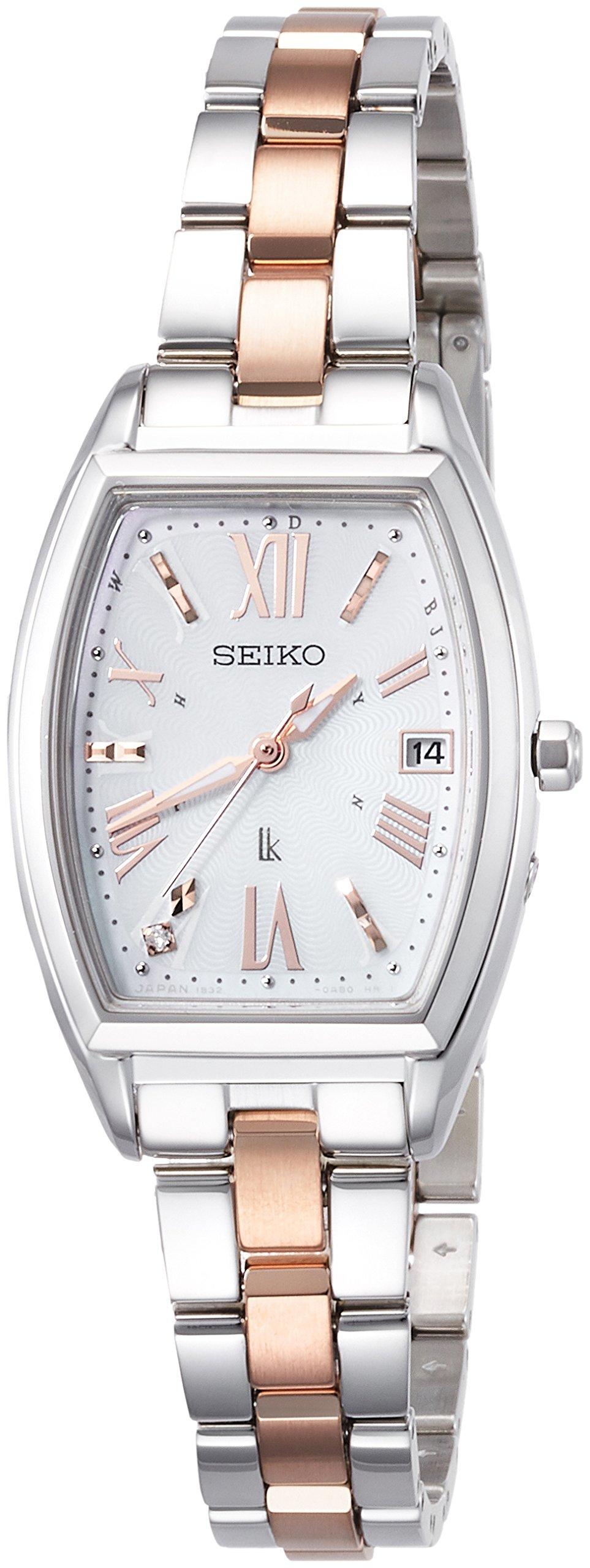 

Seiko Watch Lucia Solar Radio-controlled Diamond-studded Mother-of-pearl Dial Sapphire Glass SSVW117 Women s Silver Watch