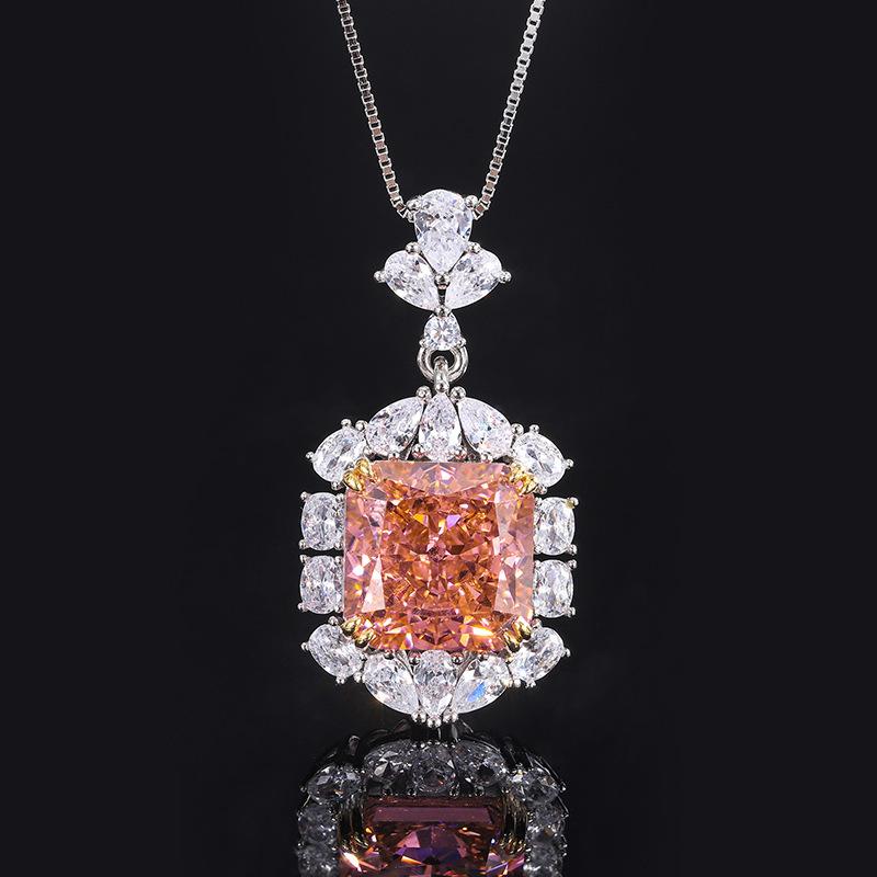 

Ювелирное имитация цвет сокровище высокоуглеродистый алмаз квадратный кулон камень 13 * 13