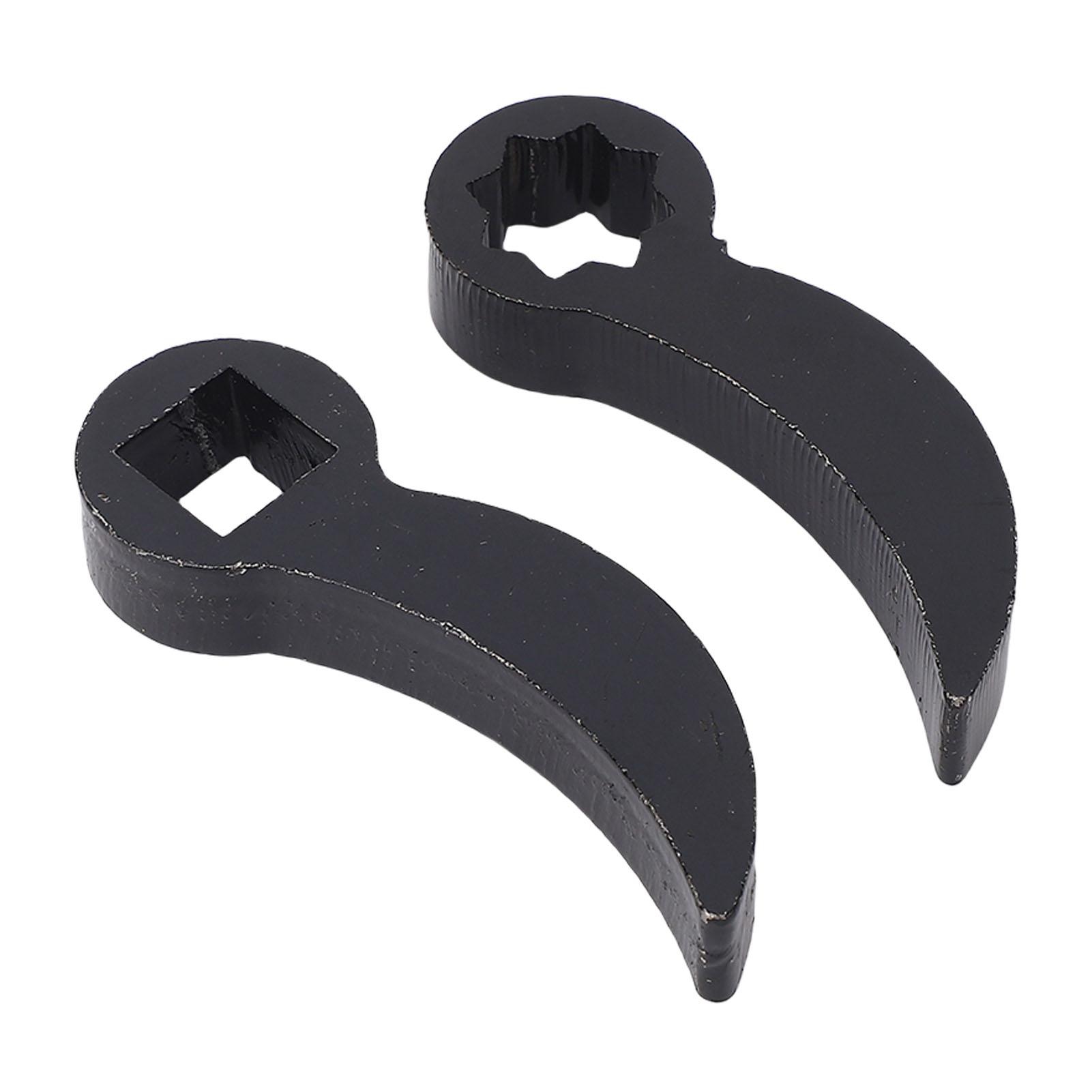

2pcs Pry Bar Wrench Adapter Heads Adjustable Sturdy Construction Half Shaft Removal Car Repairing