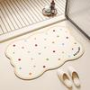Diatom Mud Floor Mat Cream-air Bathroom Floor Mat Household Water Absorption Quick-drying Foot Mat Bathroom Door Dirty-resistant Anti-slip Mat
