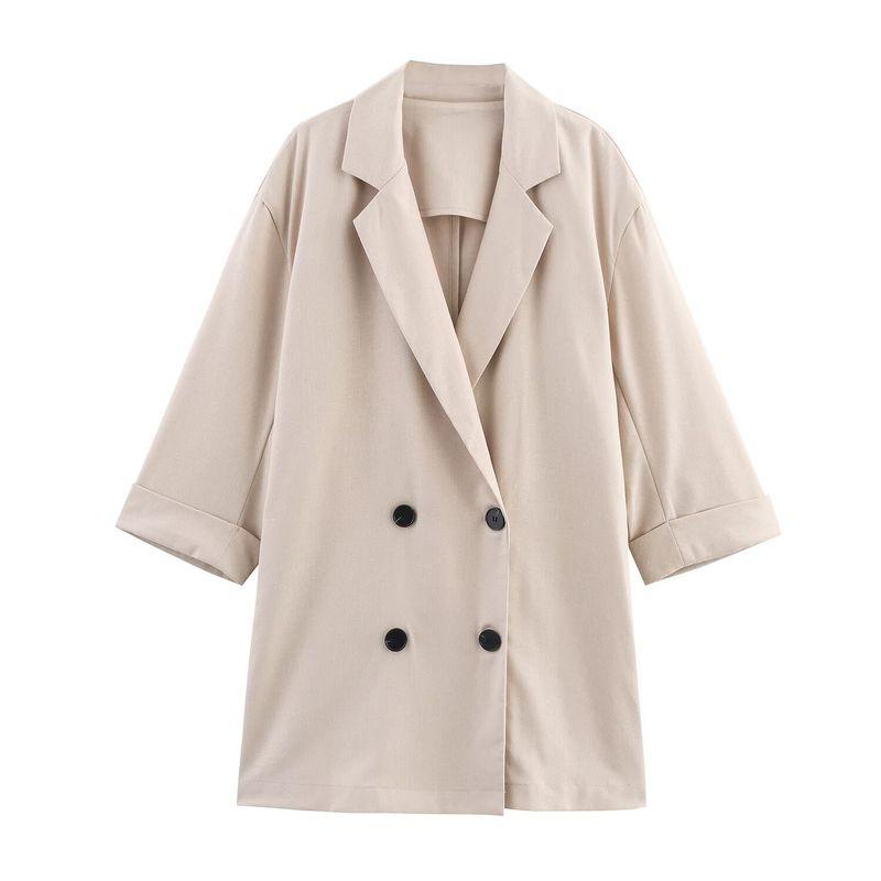 Kaslead New Women clothes Western Style Double Breasted Blazers Casual Pants 8372406 8372306