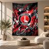 Dekorativer Wandteppich, Charlton Athletic FC Aufdruck Wandkunst, Leichte Wanddekoration Für Schlafzimmer Hintergrund