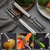 3 In 1 Stainless Steel Fruit Vegetable Peeler Sharp Blades Easy Peeling Easy Storage For Home Kitchen Daily Cooking Prep