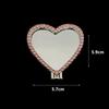 Cute Heart Mirror Sticker Type Foldable Phone Holder Portable Desktop Lazy Stand For Phone