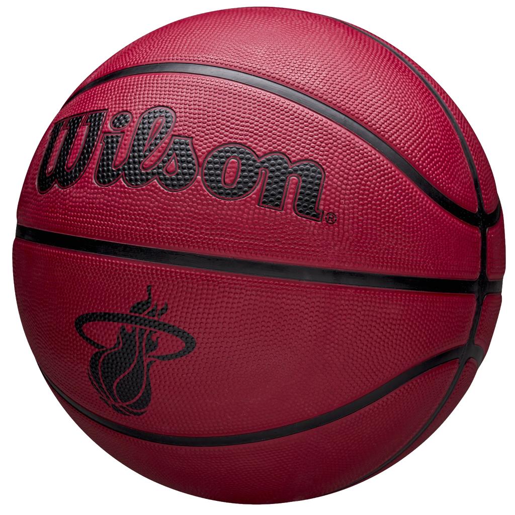 Wilson NBA Team Tribute Solid Miami Heat Ball, Unisex Red Basketball