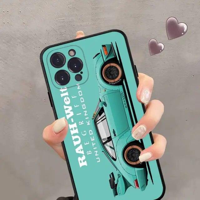 Animation Lovely Fashion Soft Phone For Iphone 6s Plus 14 XR 13 XS Max 6 Pro 11 7 Mini 8 X 12 Straight Silicone Soft TPU Silicon Case Cover