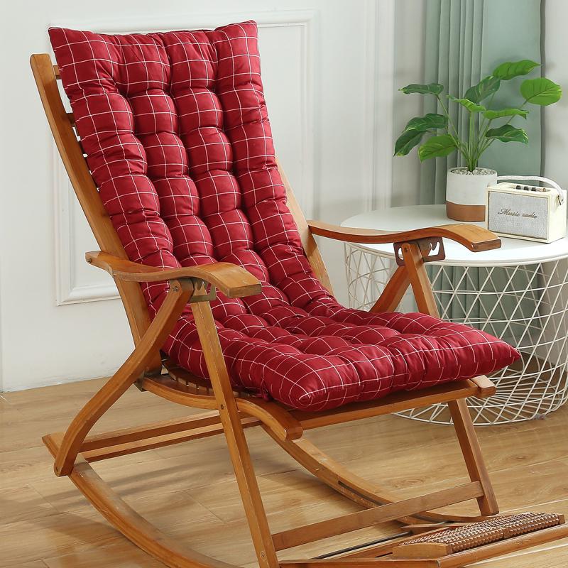 Утолщенная зимняя подушка для кресла-качалки и шезлонга для бамбуковых и ротанговых стульев 48x120 cm