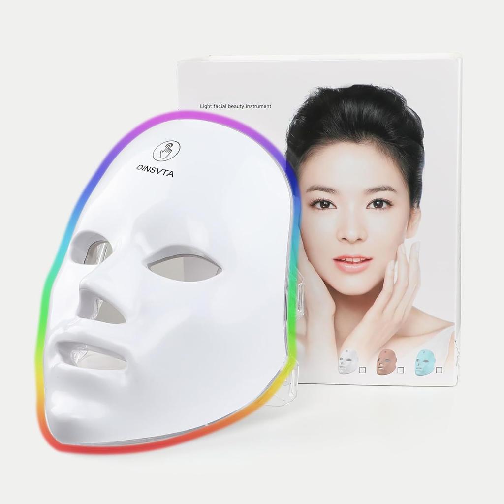 New Beauty Mask Colorful LED Light Beauty Instrument Face Mask Beauty Household Photon Rejuvenation Instrument Introducer