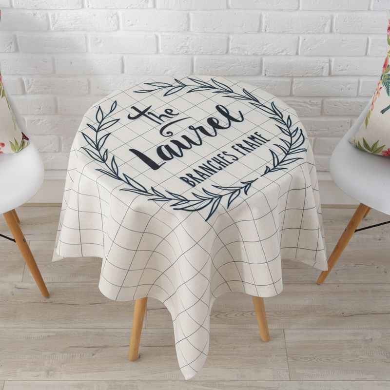 

Тканевая круглая скатерть в этническом стиле, квадратная, круглая, водонепроницаемая, скатерть с рисунком свежих зеленых растений 70*70