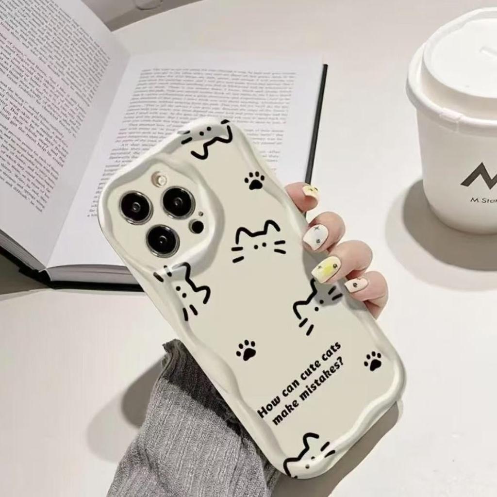 European and American simple kittens are suitable for iphone15promax mobile phone case Apple 16 anti-drop 14pro Japan and South Korea 13/12