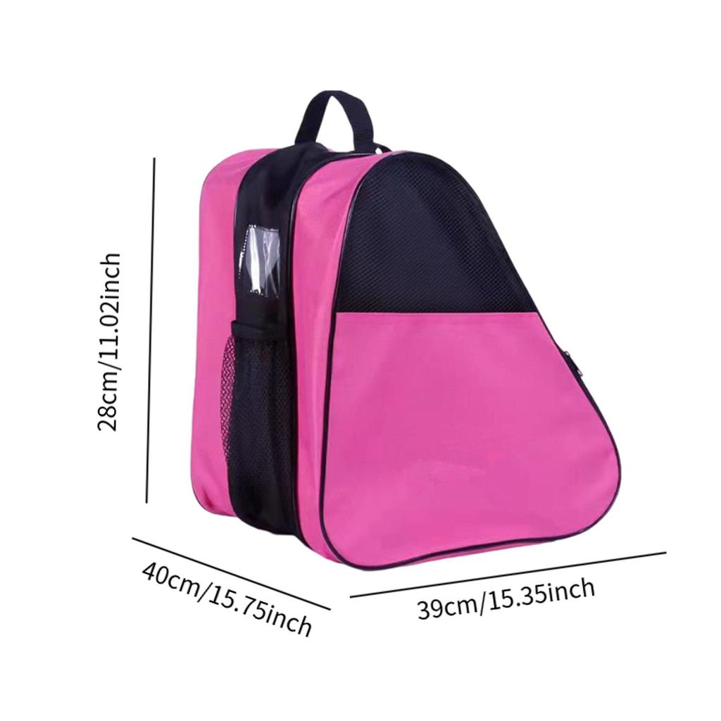 Kids Roller Skates Bag Container Portable Storage for Protective Figure Skates Quad Skates Inline Skates Ice Hockey Skate