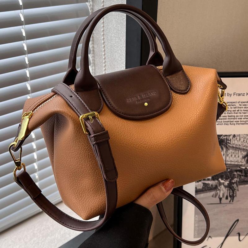 Classic Fashi Simple Messenger Bag, Elegant Temperament, Multifunctial, High-value Ctrast Color Shoulder Bag