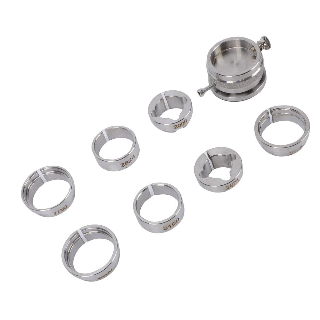 8pcs Watch Movement Fixing Kit Stainless Steel Watch Movement Base for Watchmaker Watch Repair Tool