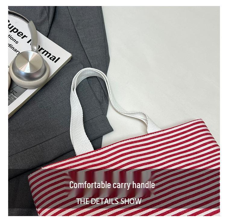 Stylish Striped Tote Bag: Lightweight, Versatile & Perfect for Back to School - Trendy Women's Phone Bag