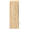 Vidaxl Kredens, Dąb Sonoma, 60X35,5X103,5 Cm, Materiał Drewnopochodny