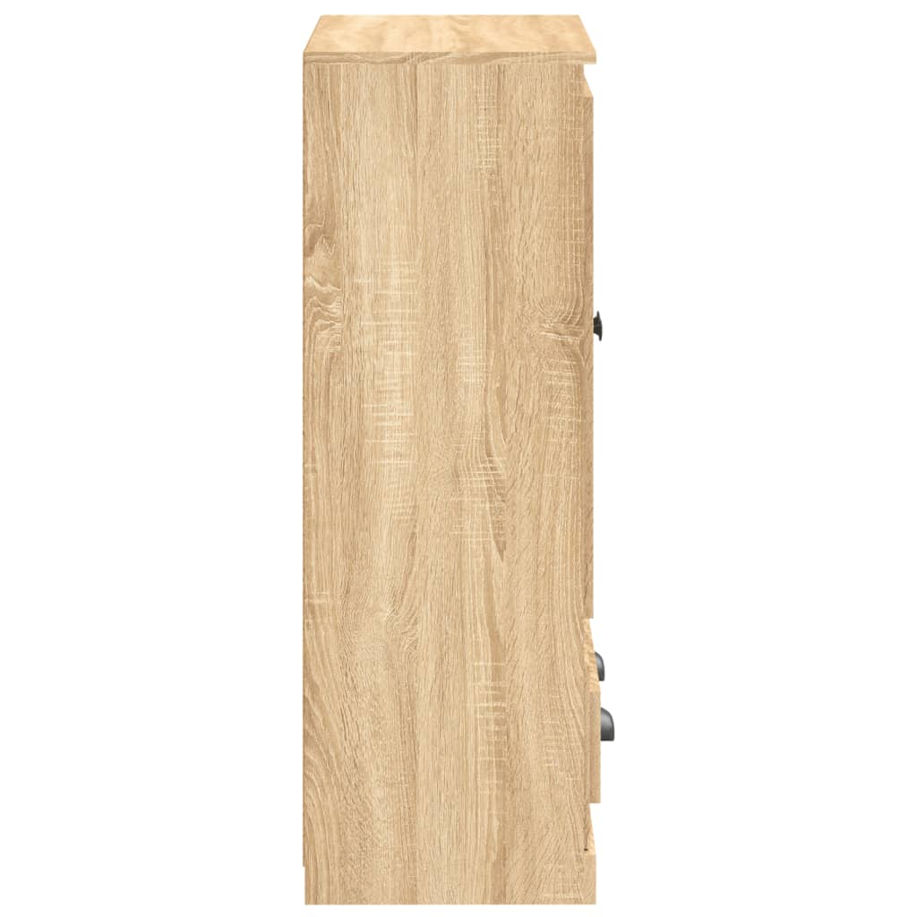 Vidaxl Kredens, Dąb Sonoma, 60X35,5X103,5 Cm, Materiał Drewnopochodny
