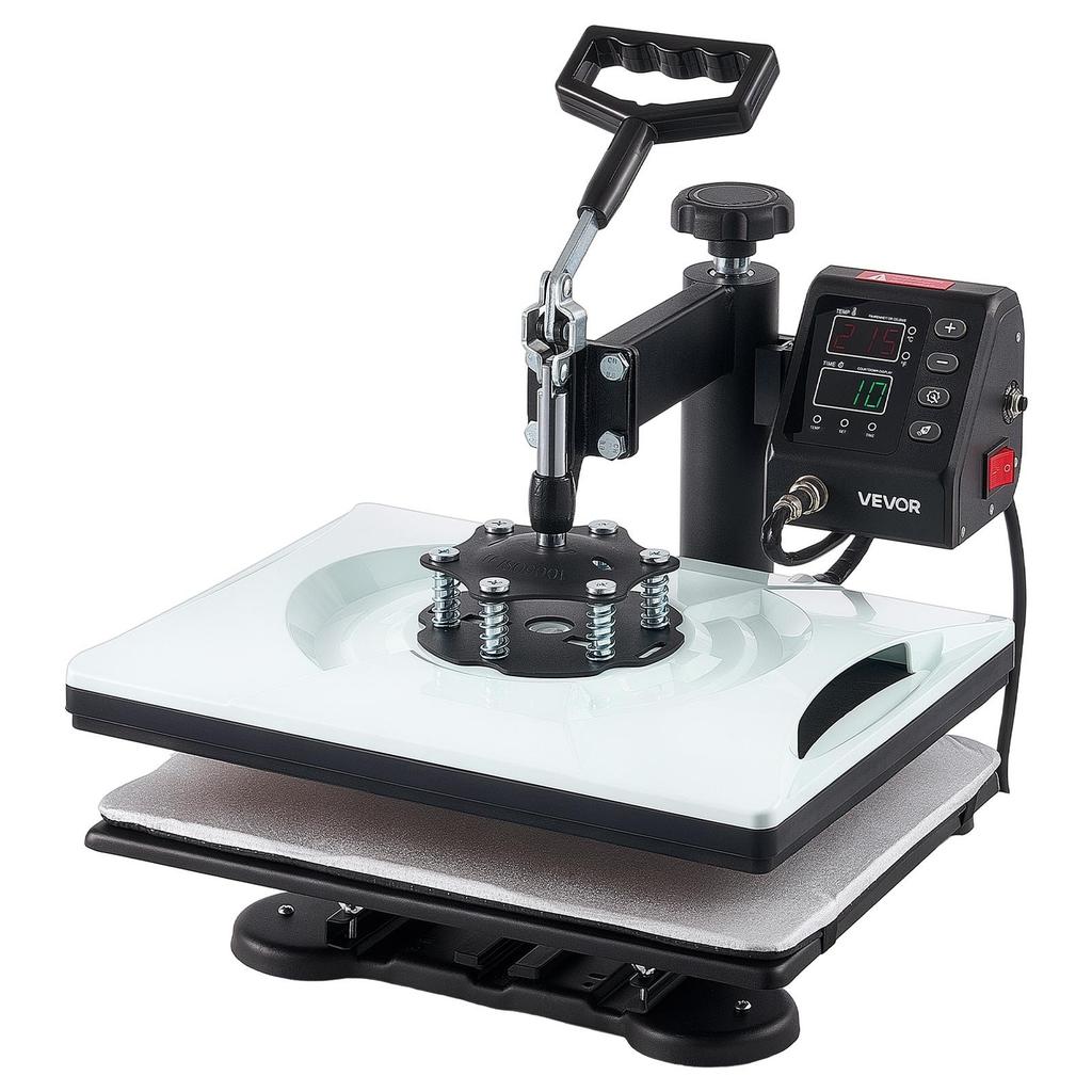 Heat Press Machine 29 x 38 cm 5-in-1 Combo Sublimation Press Machine, Heat Up Fast and Even, Digital Precise Time and Temp Control, Multi-Function,