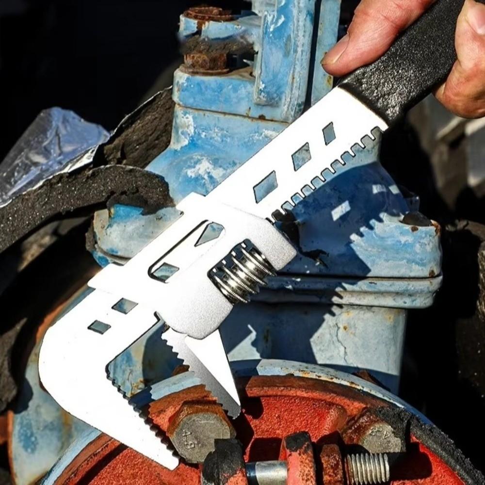 Large Opening Universal Adjustable Wrench Wide Jaw Opening Wrench  For Bathroom Pipe