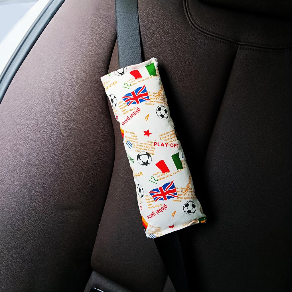 Safety Seat Belt Pillow Car Belt Cushion Pad Vehicle Shoulder Protector for Children Soft Seat Belt Strap Cover Headrest
